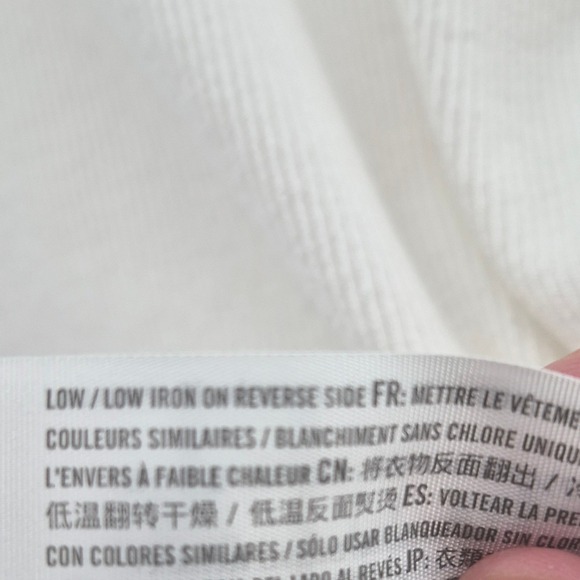 Hollister Womens Y2K White Slim Fit Long Sleeve V Neck T Shirt Stripes Sz RetroL - Picture 8 of 11